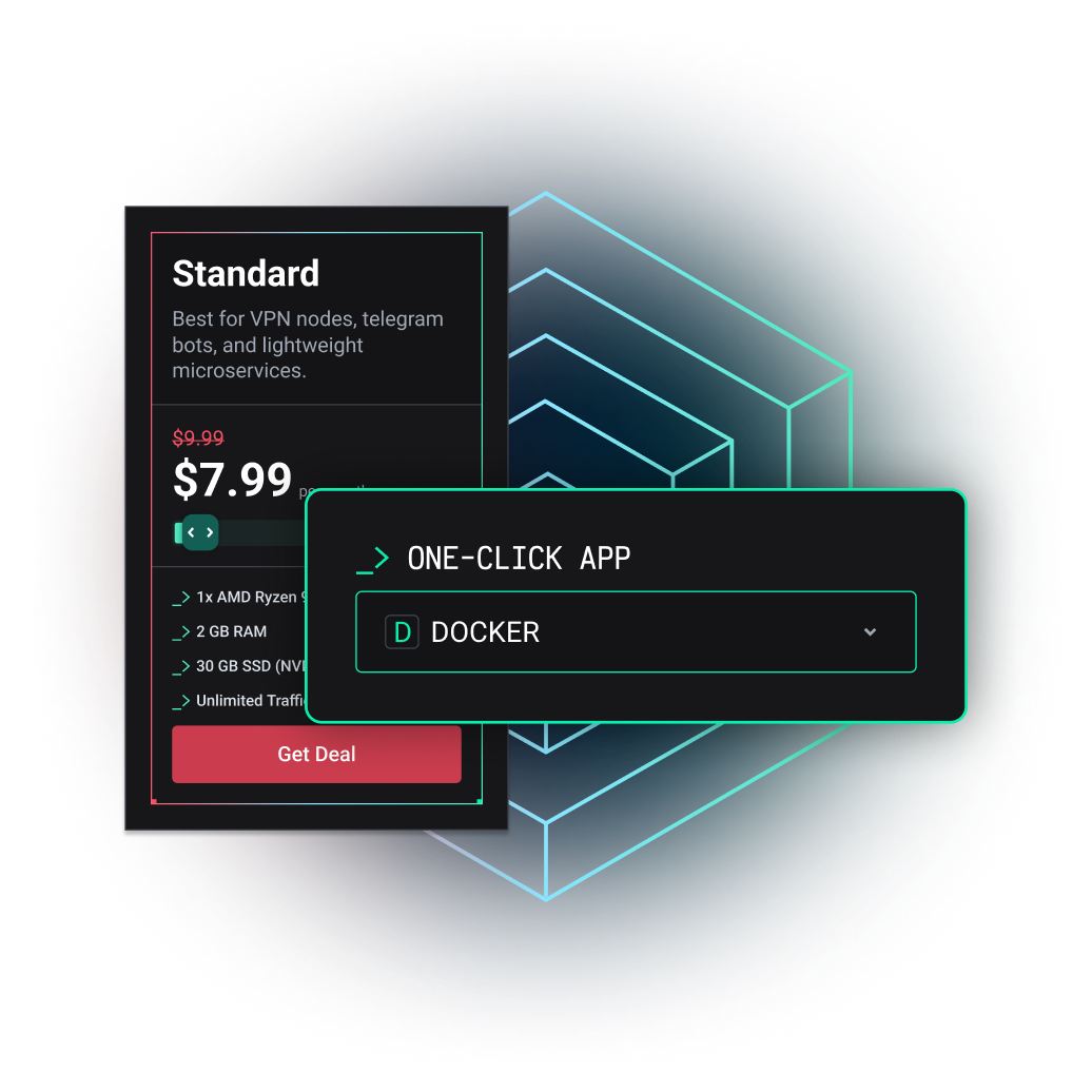 Choose the Docker Template